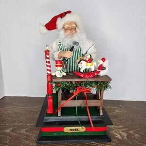 Vintage Holiday Creations Musical Santa’s Workshop Holiday Scene Figure w/Box